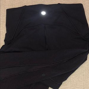Lulu lemon cropped black leggings